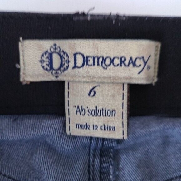 Democracy Ab Solution Blue Shaping Skinny Jeans Size 6 - Picture 10 of 10